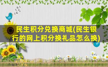 民生积分兑换商城(民生银行的网上积分换礼品怎么换)