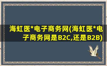 海虹医*电子商务网(海虹医*电子商务网是B2C,还是B2B)插图