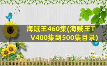 海贼王460集(海贼王TV400集到500集目录)
