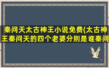 秦问天太古神王小说免费(太古神王秦问天的四个老婆分别是谁秦问天的结局是什么)